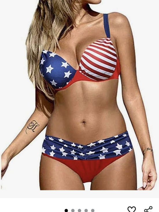 Cupshe Other - NWOT Stars & Stripes Red and Blue Two-Piece Swim Set